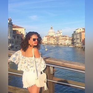 Zara Floral Off-Shoulder Blouse